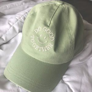 Sage green “DO GOOD TOGETHER:)” hat